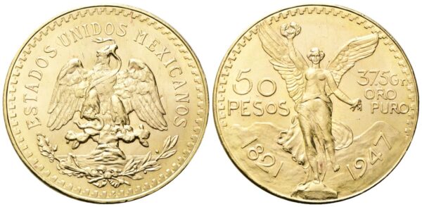 50 Pesos Messico Oro