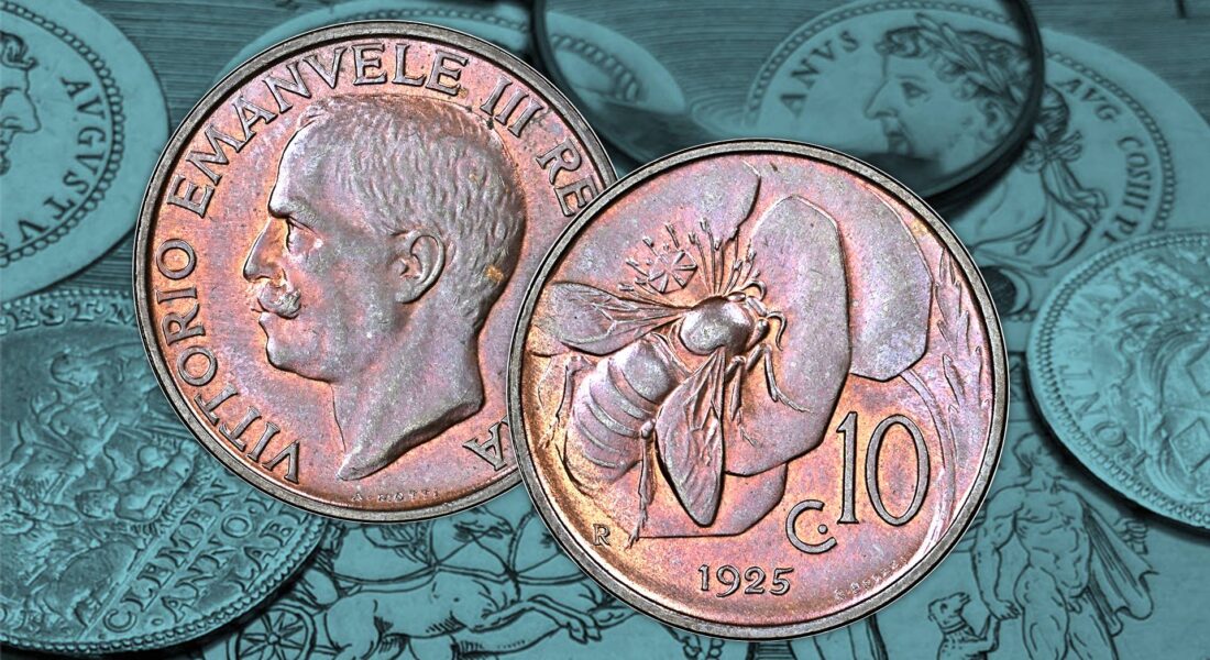 L’APE e il PAPAVERO: arte e simbolismo sui 10 CENTESIMI